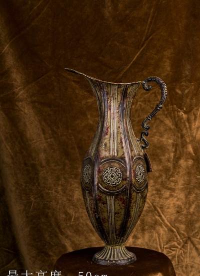 复古铁制花瓶摄影道具(工艺品)—珠海日用品